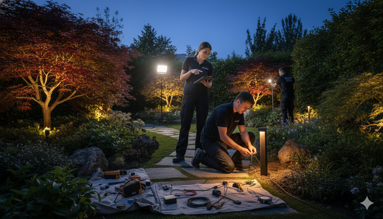 Professional lighting installation